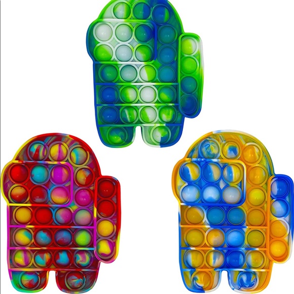 Other - Bubble Fidget ToyPush Pop Poke Game 3 Pieces Tie